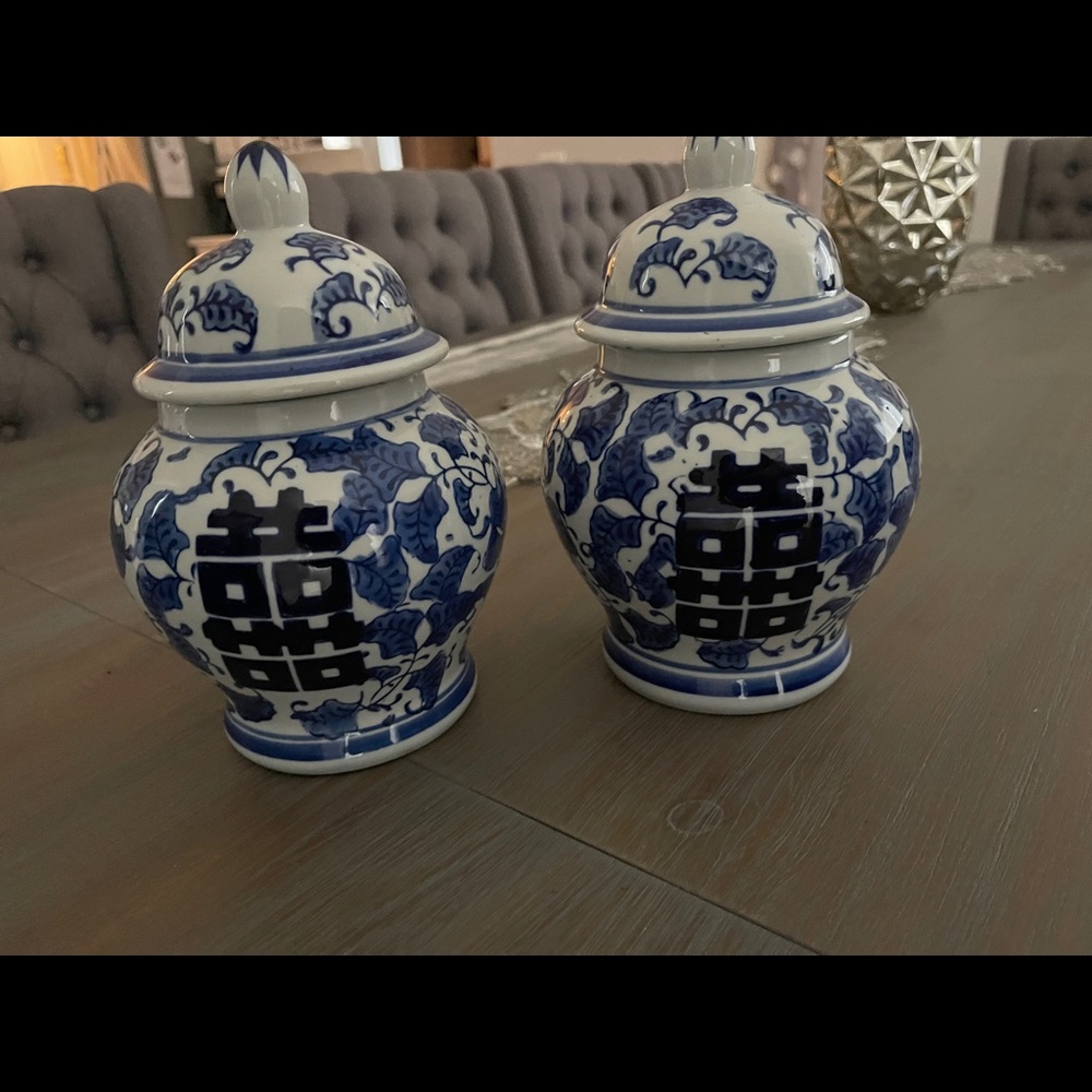 Blue jars